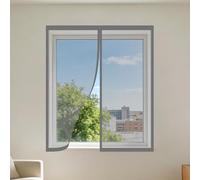 Moustiquaire Fenêtre Aimantée 50 x 70 cm Aimants Puissants Fermeture Moustiquaire avec Aimants Installation Facile Adaptée à Toutes Fenêtres, Gris