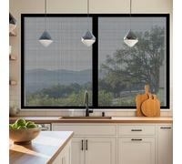 Moustiquaire Fenêtre Aimantée 50 x 70 cm Perçage Maille Ultra Fine Magnétique Moustiquaire Sans Espace, Amovible, Facile à Installer Adaptée à Toutes Fenêtres, Noir