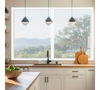 Moustiquaire Fenêtre Aimantée 50 x 80 cm Perçage Maille Ultra Fine Magnétique Moustiquaire Sans Espace, Amovible, Facile à Installer Adaptée à Toutes Fenêtres, Blanc