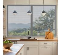 Moustiquaire Fenêtre Aimantée 95 x 95 cm Perçage Maille Ultra Fine Magnétique Moustiquaire Sans Espace, Amovible, Facile à Installer Adaptée à Toutes Fenêtres, Gris