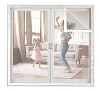 Moustiquaire Fenetre Chat 90x120cm Blanc Moustiquaire Fenetre Sans Percage Moustiquaire pour Fenetre Moustiquaire FenêTre De Toit Basculant