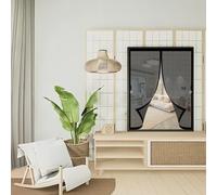 Moustiquaire Fenetre Coulissante 100 x 102 cm Anti-Moustiques, Fermeture Automatique, Sans Perçage, Maille Fine, Rideau Magnétique pour Portes, Différentes Tailles, Noir