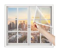 Moustiquaire Fenetre de balcon 90x120cm Blanc Rideau pour Fenêtre Moustiquaire sur Mesure Moustiquaire de fenêtre moustiquaire
