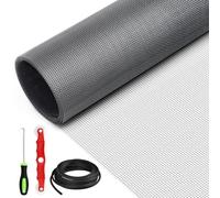 Moustiquaire Fenêtre DIY 250x120 Cm, En Fibre De Verre Résistante, Idéale Pour Balcon, Salon, Terrasse, Velux Et Baies Vitrées, Protection Anti-Insectes