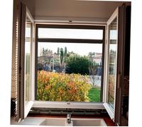 WERKA PRO Moustiquaire Enrouleur de fenêtre Aluminium 130 x 160 cm