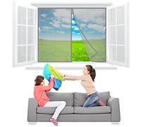 Moustiquaire Fenêtre Magnétique 100x125 cm Aimantée Auto AdhéSif en Maille Rideau Automatique Anti Moustique Fenêtre, Moustiquaire Automatiquementfermé - Gris Z