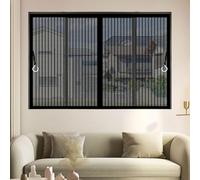 Moustiquaire Fenetre Magnétique 55 x 110 cm Garde L'Air Frais à L’Intérieur Moustiquaire sur Mesure avec Bande Magique, Installation Facile pour Chambre Salon Cuisine, Noir