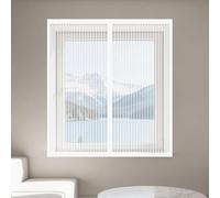 Moustiquaire Fenetre Magnetique 60 x 170 cm Aimants Puissants Fermeture Rideaux Anti Mouche Installation Facile pour Balcon, Chambre et Salon, Blanc