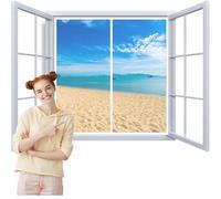 Moustiquaire Fenêtre Magnétique 85x90cm Moustiquaire Fenetre Aimantée Porte Fenetre Magnetique Montage par Sans Perçage Anti Moustique Blanc