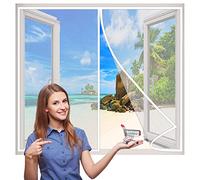 Moustiquaire Fenetre Magnetique, 90x105 cm Fermeture Automatique Moustiquaire Fenetre Anti Insecte Mouche Moustique Fenetres De Balcon Fenetres Coulissantes- Blanc H