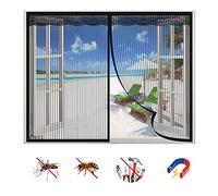Moustiquaire Fenêtre Magnétique, Auto-AdhéSif en Maille Rideau Aimantée Anti moustique, Automatiquementfermé Détachables, Pour Fenêtre Portes Patio