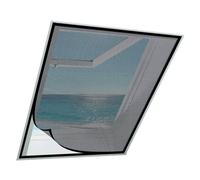 Moustiquaire FenêTre Noir 55x145cm, Moustiquaire Anti-Moustiques Pour FenêTres Et Portes, Sans PerçAge, Pour FenêTres De Terrasse, Cuisine, FenêTres Coulissantes