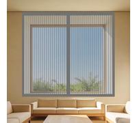 Moustiquaire Fenêtre Sans Perçage 100 x 100 cm Automatiquementfermé, Sans Percer Filet Anti Insectes Installation Facile pour Chambre, Couloirs, Porte Patio, Gris