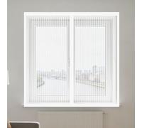 Moustiquaire Fenêtre Sans Perçage 100 x 115 cm Automatiquementfermé, Sans Percer Porte Perçage Moustiquaire de Porte Installation Facile pour Balcon, Chambre et Salon, Blanc