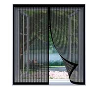 Moustiquaire Fenêtre Sans Perçage 50 x 90 cm Installation Facile Sans Percer Rideau Porte Anti Insectes pour Fenêtre Empêche Les Insectes, Noir