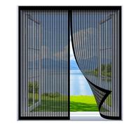 Moustiquaire Fenêtre Sans Perçage 89 x 110 cm Installation Facile Sans Percer Moustiquaire Magnétique Outil pour Fenêtre Empêche Les Insectes, Noir