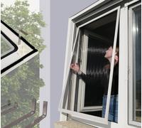 Moustiquaire fenêtre télescopique alu sans sciage ni perçage max110x140...