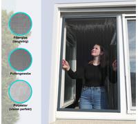 Moustiquaire fenêtre télescopique alu sans sciage ni perçage max110x140...