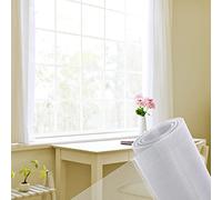 Moustiquaire Fibre de Verre 150x350cm, Moustiquaire Fibre de Verre Emballage individuel Écran de Fenêtre Ajustable pour Porte Rideaux Fenêtres- Blanc