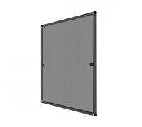 Moustiquaire Fixe alu 150 cm x 150 cm, Coloris Gris