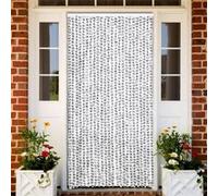 Moustiquaire Gris clair et gris foncé 100x220 cm Chenille Noir G