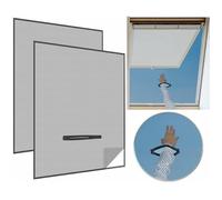 Moustiquaire - Infactory - 2 pièces - Ajustable - Fermeture à glissière - 180x150 cm