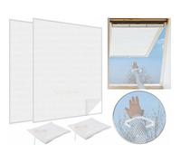 Infactory : 2 moustiquaires avec fermeture à glissière - Blanc blanc