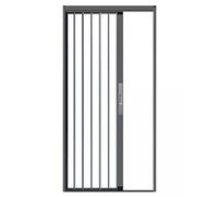 Moustiquaire intérieure enroulable, porte accordéon rétractable pour garde-manger, design en aluminium et acrylique transparent