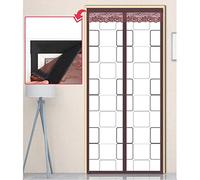 Moustiquaire isolante auto-scellante pour porte - Rideau de cuisine coupe-vent et insonorisant en EVA pour protection contre les insectes, efficacité énergétique et installation facile