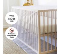 Moustiquaire lit bébé blanc TU