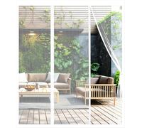 Moustiquaire Magnétique à Double Ouverture 240x210cm pour Porte-Fenêtre Fermeture Automatique Sans Perçage Rideau Anti Moustique et Insecte Idéal pour Maison, Salon, Balcon