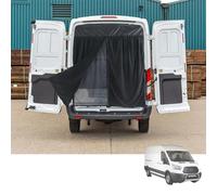 Moustiquaire magnétique double couche pour porte arrière pour Ford Transit MK8, moustiquaire pour Transit MK9 H3 2014-2024, moustiquaire de porte arrière haute avec boutons-pression et fermeture