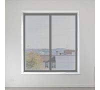 Moustiquaire Magnétique Fenêtre 90 x 130 cm Aimants Puissants Fermeture Moustiquaire Fenetre Sans Perçage Amovible, Facile à Installer pour Chambre, Couloirs, Porte Patio, Gris