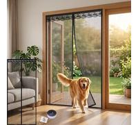 Moustiquaire Magnétique For Porte De Balcon, 90 X 200 Cm, Sans Perçage, Aimants Plus Puissants Que Les Classiques(Black,95x200cm)