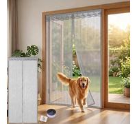 Moustiquaire Magnétique For Porte De Balcon, 90 X 200 Cm, Sans Perçage, Aimants Plus Puissants Que Les Classiques(Gray,100x220cm)