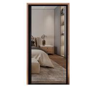 Moustiquaire magnétique invisible pour porte coulissante - Ouverture latérale - 80 x 200 cm - En maille - Sans perçage - Pour terrasse et entrée latérale - Noir