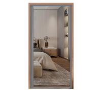 Moustiquaire magnétique invisible pour porte de balcon - 85 x 200 cm - Pour porte coulissante, entrée secondaire, terrasse - Installation facile sans perçage - Gris