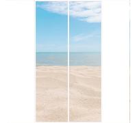 Moustiquaire Magnétique Porte 160x210cm Rideau Moustiquaire Aimantée Fenêtre Aimantée Montage Facile à Coller Sans Perçage Blanc