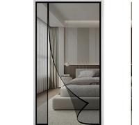 Moustiquaire Magnétique Porte 165x250cm Ouverture Latérale Rideau Moustiquaire Rideau de Porte Anti Mouche Animaux AcceptéS empêcher les insectes d'entrer Fermeture Automatique Noir