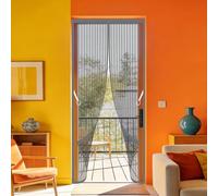 Moustiquaire Magnétique Porte 80 x 266 cm Différentes Tailles Maille Très Dense Aimantée Rideau Aucun Perçage N'Est Nécessaire pour de Balcon Chambre, Gris