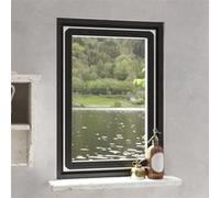 vidaXL Moustiquaire magnétique pour fenêtres 80x120 cm blanc Noir G