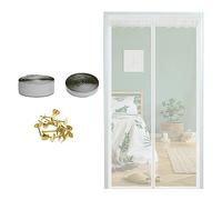 Moustiquaire magnétique pour porte, 110 x 200 cm, blanc