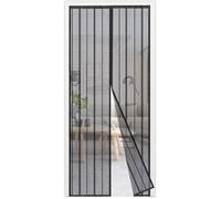 Moustiquaire Magnétique pour Porte 110 x 220 cm Rideau Anti-Insectes en Polyester avec Aimants sans Perçage Balcon et Terrasse