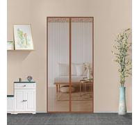 Moustiquaire magnétique pour porte 124,5 x 279,4 cm, respirante, à fermeture automatique, parfaite pour les enfants et les animaux domestiques, idéale pour la cour, le balcon et les portes