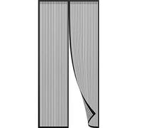 Moustiquaire magnétique pour porte - 160 x 250 cm - Maille robuste pour balcon/terrasse - Garde l'air frais à l'intérieur - Bloque les moustiques - Facile à installer - Protection durable