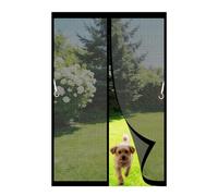 Moustiquaire Magnétique pour Porte 80 x 120 cm Maille Ultra Fine Fermeture Automatique Sans Perçage Bandes Magnétiques Moustiquaire Porte Fenetre Aimantée pour de Balcon, Noir