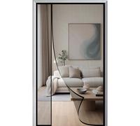 Moustiquaire Magnétique Pour Porte 85x230cm Ouverture Latérale Rideau Moustiquaire Fenetre Aimantée Fermeture Magnétique Animaux AcceptéS Noir