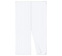 Moustiquaire Magnétique Pour Porte Apalus, Rideau en Maille, Joint Magnétique de Haut en Bas avec Fermeture Automatique, Maintient l'air frais à l'intérieur (140x220 CM,Blanc)