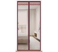 Moustiquaire magnétique pour porte - Protection contre les insectes avec aimants puissants et ruban adhésif magique facile à installer