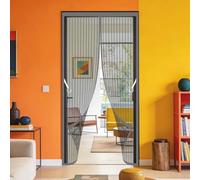 Moustiquaire Magnétique pour Portes 80 x 195 cm Ne Nécessite Aucun Perçage et Grâce Au Montage Facile Moustiquaire Fenêtre Aimantée Sans Perçage pour de Balcon Chambre, Gris
